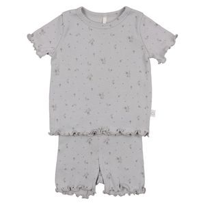 Pouf Baby's Floral Short Sleeve Set